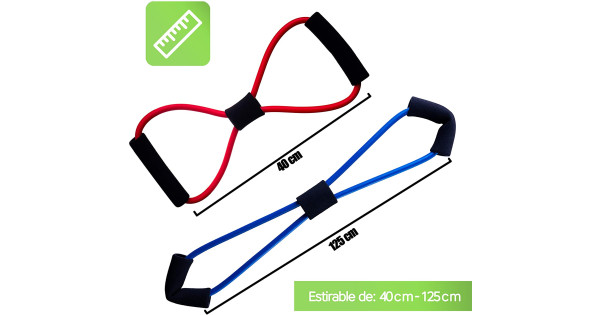 RILOCHÉ. Set de 5 Ligas de Resistencia para Ejercicio y/o